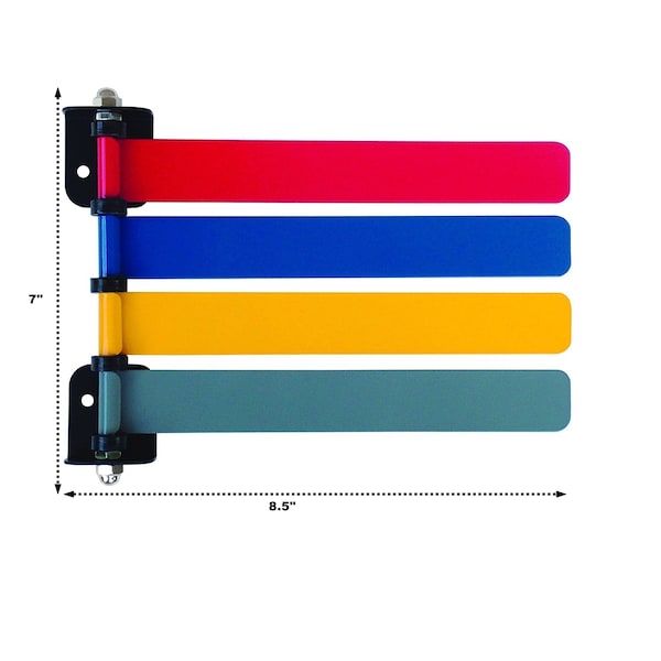 Room ID Flag System, Std 4 Color Set (Quickly & Clearly Alert Staff To